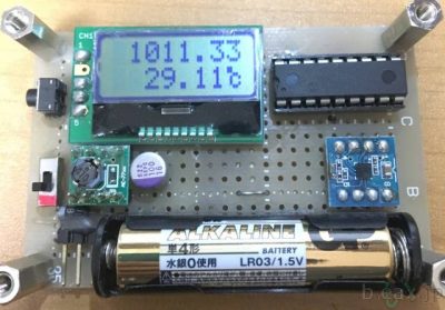 LPS25HとPIC16F1827を使った小型気圧計