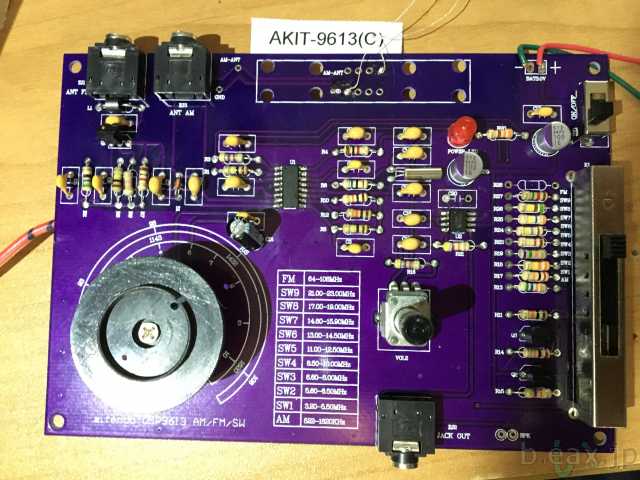 aitendoのDSPラジオキットAKIT-9613を作った