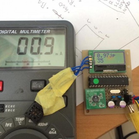 Arduinoで作った気圧計の消費電力がなんと0.9mA