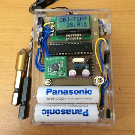 放射温度計センサまで組み込んだArduinoベースの気圧計