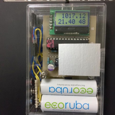 PICからArduinoベースに作り替えた気圧計