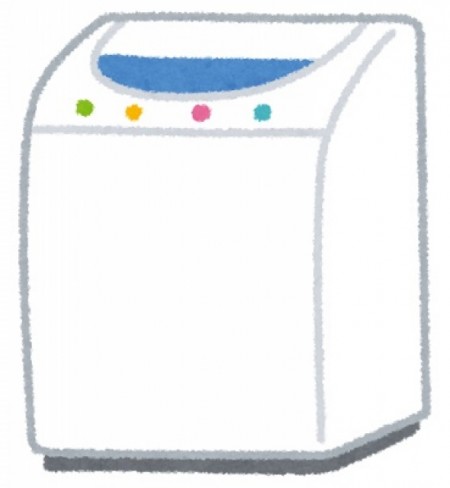 洗濯機　by www.irasutoya.com