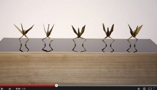 モーニングバードでやっていた脚の生えた折り紙の鶴が踊る動画