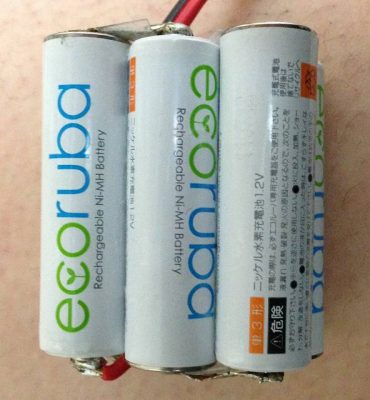 ニッケル水素充電池ecorubaで組電池を作った