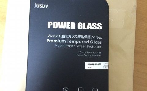 傷に強いJusbyの強化ガラスをiPhone５Sに貼付けた